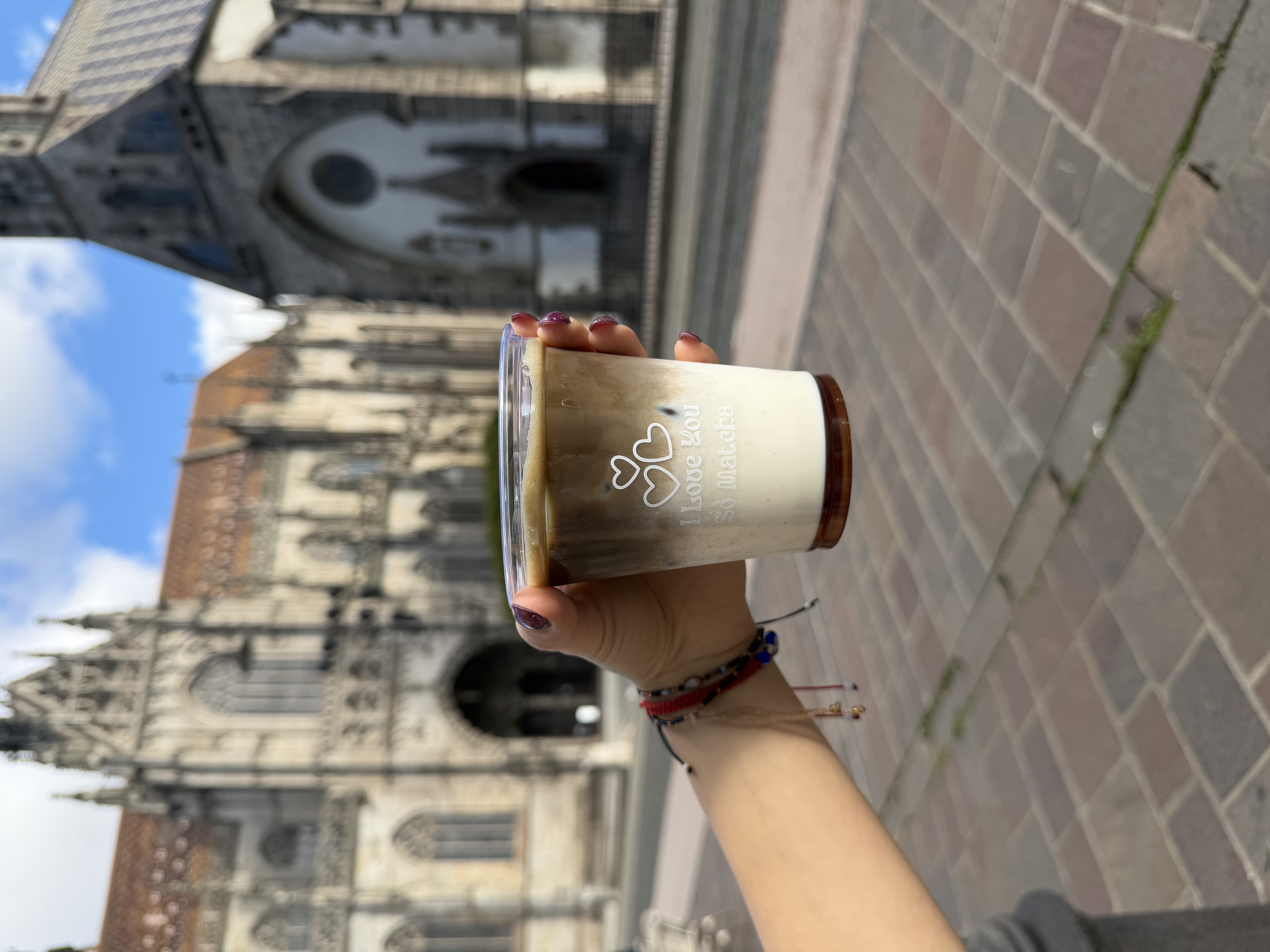 Iced Hojicha Latte